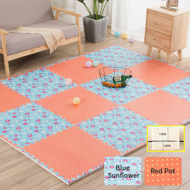 FM0037 Eco-friendly Material Flower Stlye EVA Foam Joint Play Mat