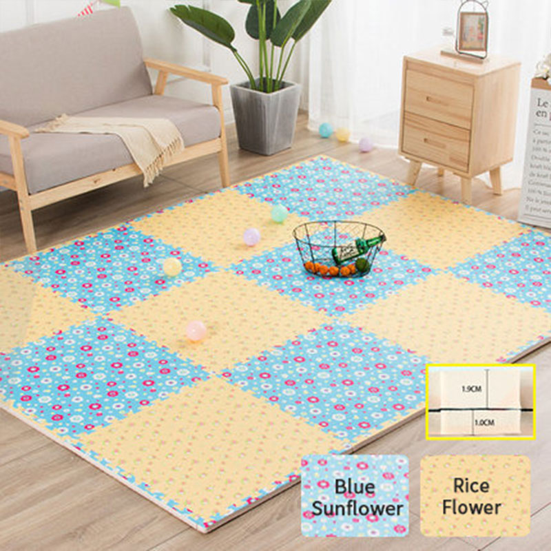 FM0037 Eco-friendly Material Flower Stlye EVA Foam Joint Play Mat