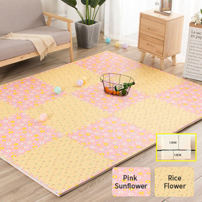 FM0037 Eco-friendly Material Flower Stlye EVA Foam Joint Play Mat